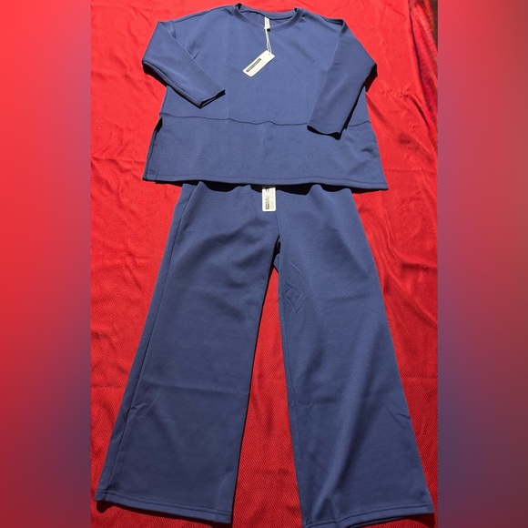 Dear Scarlett Pants - Women's Navy Blue Lounge Set